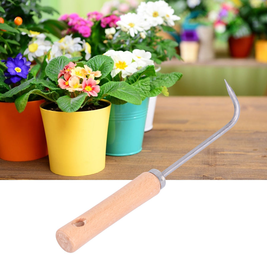 Single Claw Root Hook Root Pick Rake Bonsai Tool Soil Loosening Tool for Gardening Potted Landscape