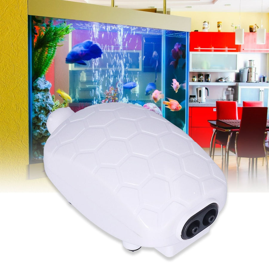 Mini Oxygen Pump UltraQuiet Small MultiFunctional Air Pump for Fish Tanks Aquariums (Double Hole QL-702 )