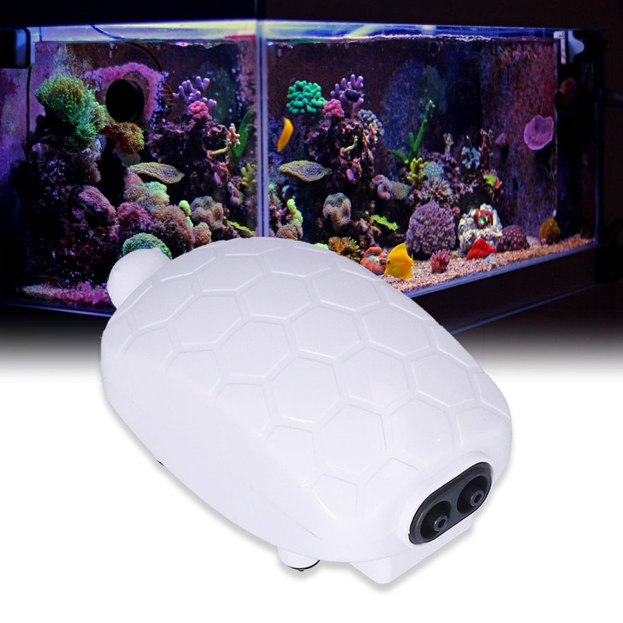 Mini Oxygen Pump UltraQuiet Small MultiFunctional Air Pump for Fish Tanks Aquariums (Double Hole QL-702 )