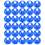 30Pcs Beehive Door Entrance Disc Plastic Round Exit Vent Gate Beekeeping AccessoryBlue