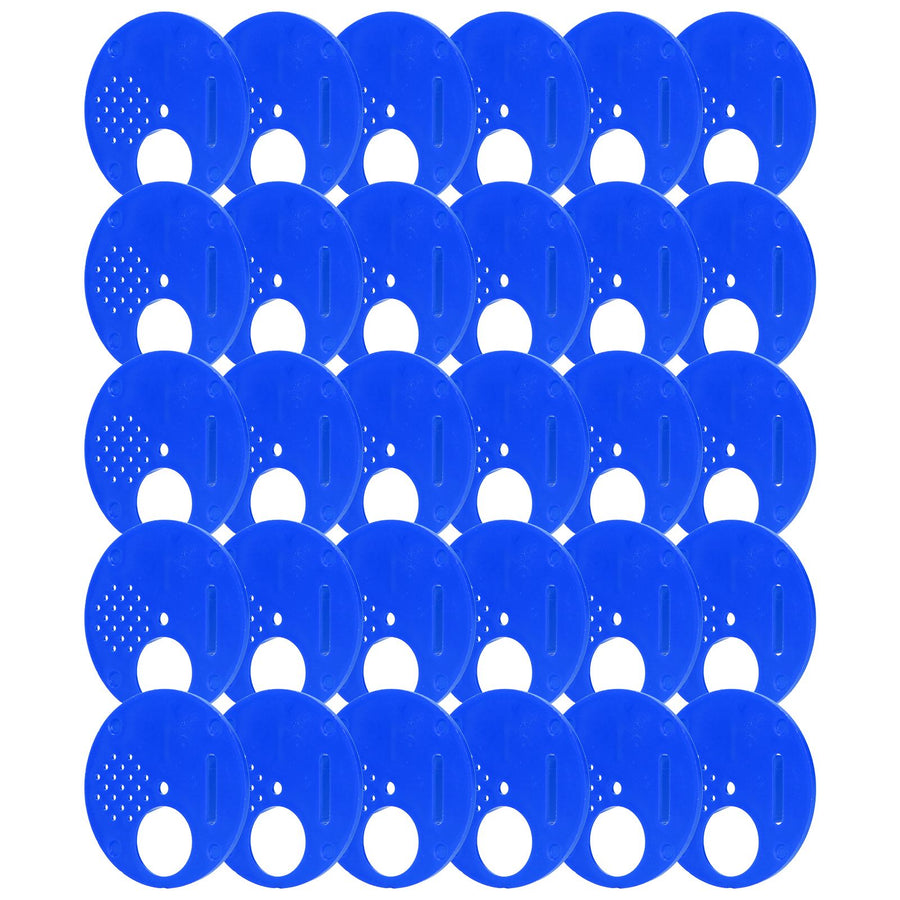 30Pcs Beehive Door Entrance Disc Plastic Round Exit Vent Gate Beekeeping AccessoryBlue