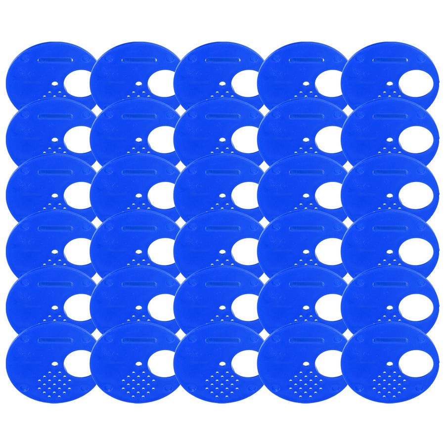 30Pcs Beehive Door Entrance Disc Plastic Round Exit Vent Gate Beekeeping AccessoryBlue