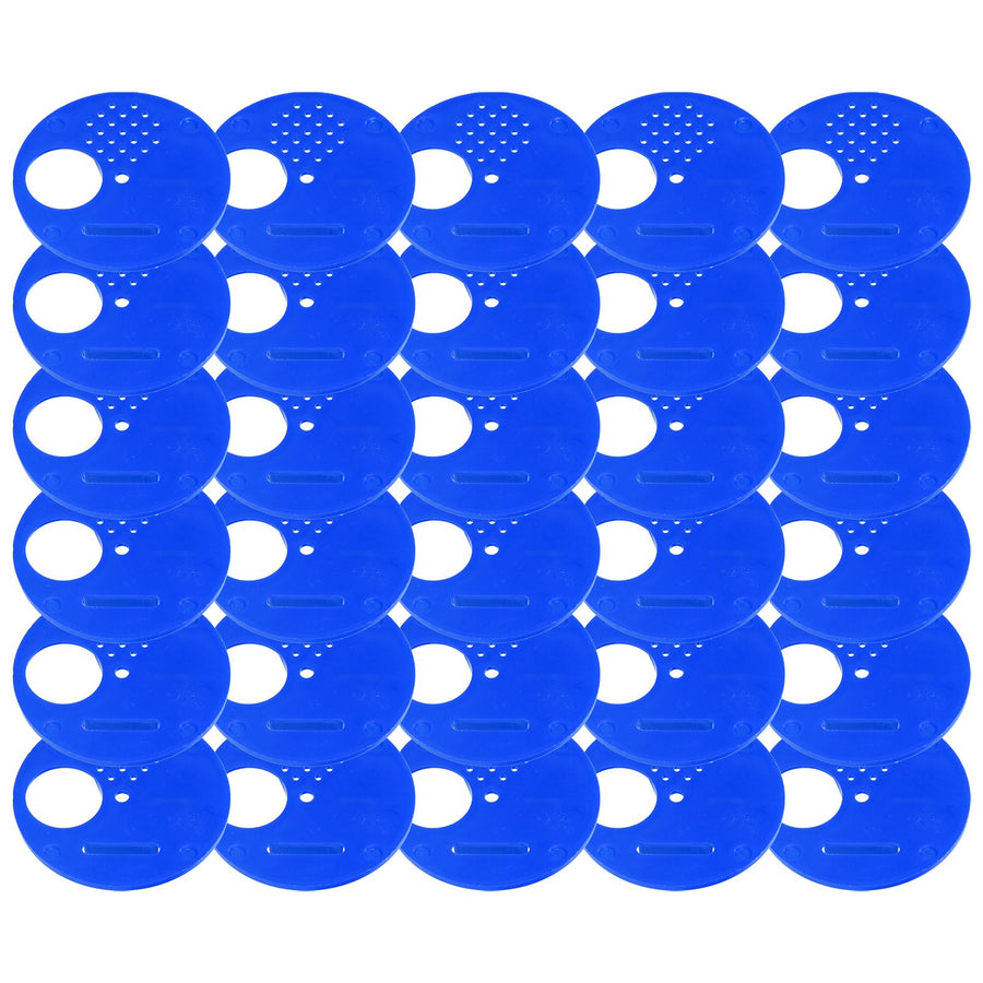 30Pcs Beehive Door Entrance Disc Plastic Round Exit Vent Gate Beekeeping AccessoryBlue