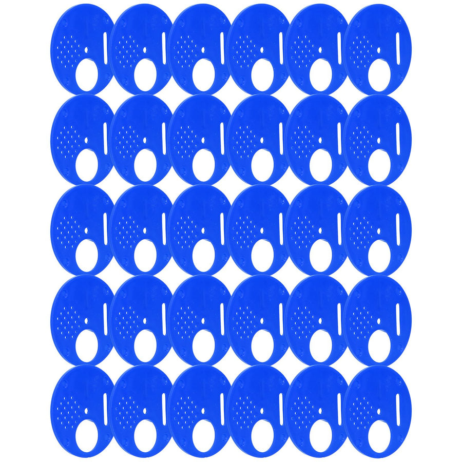 30Pcs Beehive Door Entrance Disc Plastic Round Exit Vent Gate Beekeeping AccessoryBlue