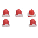 5Pcs Red Primer Bulb with Hole Replacement Carburetor Accessory for 494408 694394