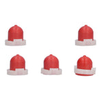 5Pcs Red Primer Bulb with Hole Replacement Carburetor Accessory for 494408 694394
