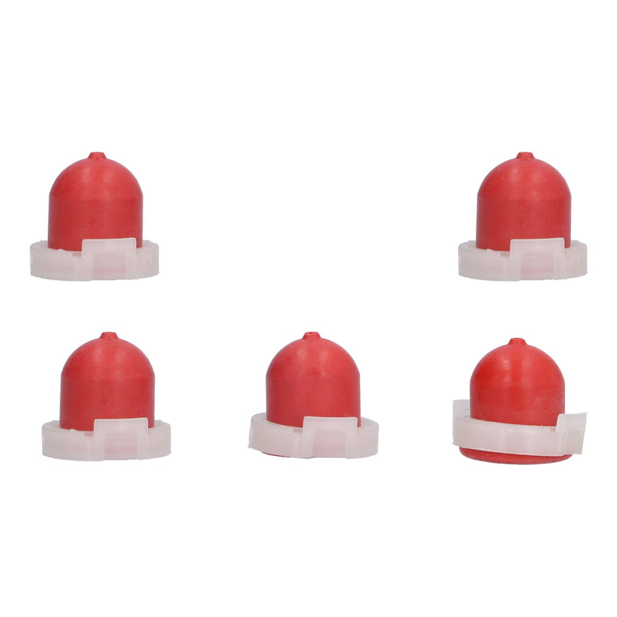 5Pcs Red Primer Bulb with Hole Replacement Carburetor Accessory for 494408 694394