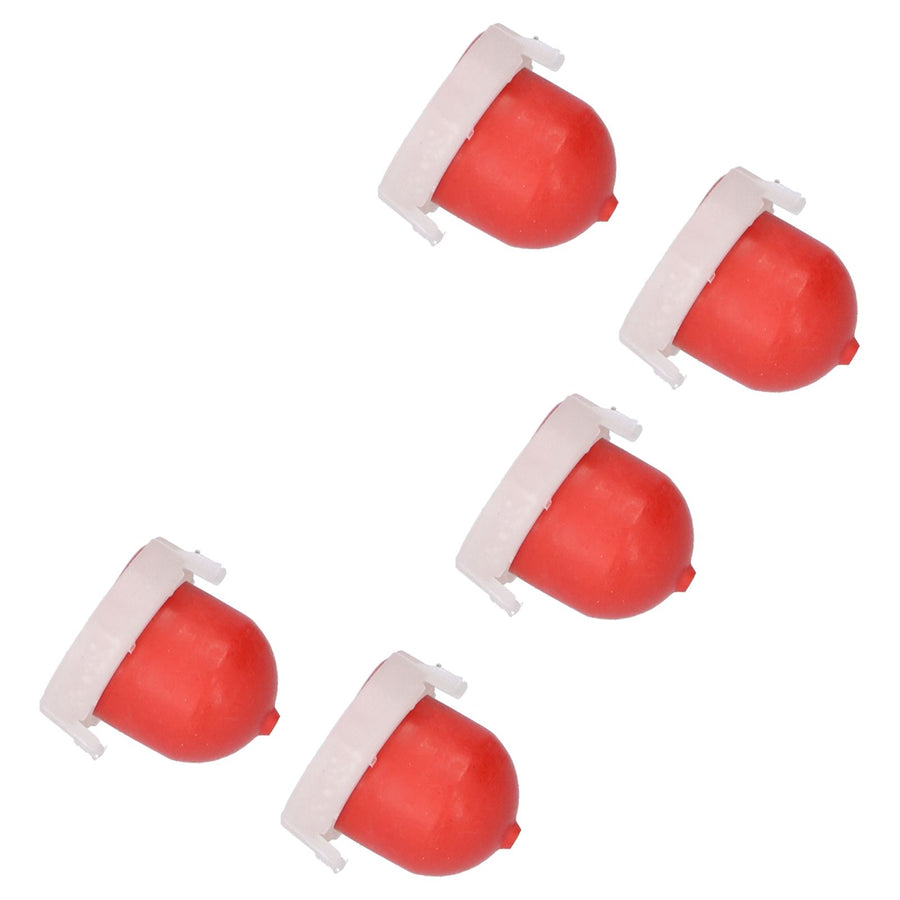 5Pcs Red Primer Bulb with Hole Replacement Carburetor Accessory for 494408 694394