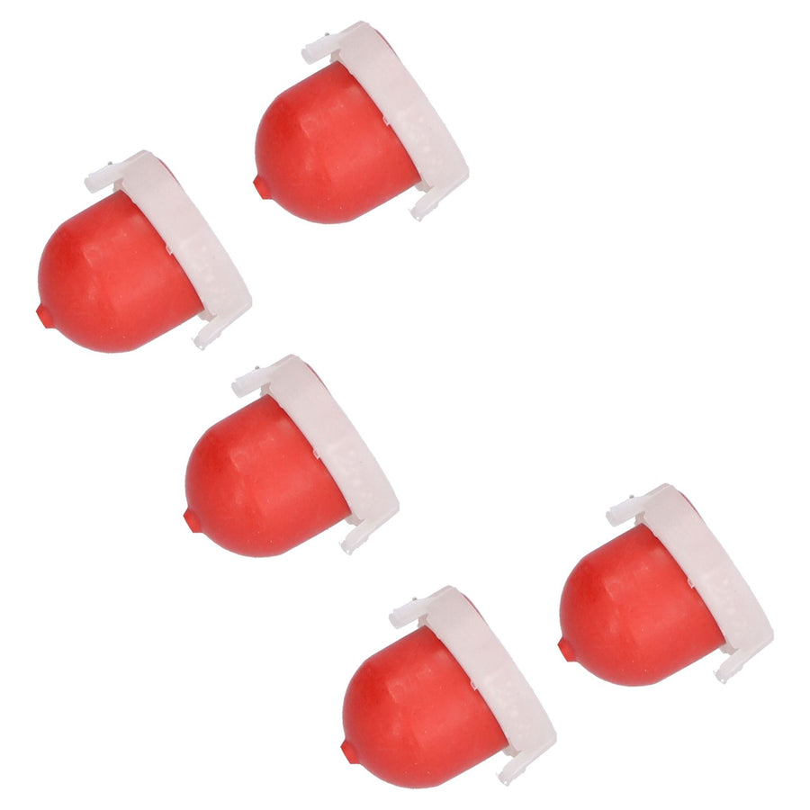 5Pcs Red Primer Bulb with Hole Replacement Carburetor Accessory for 494408 694394