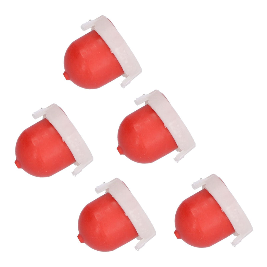 5Pcs Red Primer Bulb with Hole Replacement Carburetor Accessory for 494408 694394