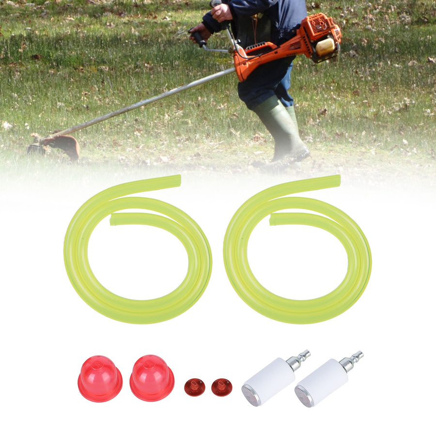 Primer Bulb Fuel Filter Fuel Pipe Kit Replacement for 358794761 358794762 358794763x2