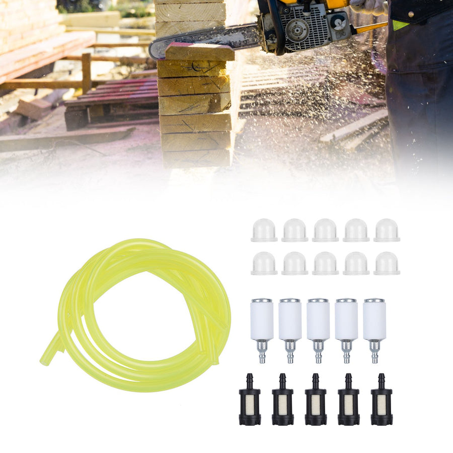 Primer Bulb Fuel Filter Fuel Hose Kit Replacement 12538108660 for Poulan Chainsaw