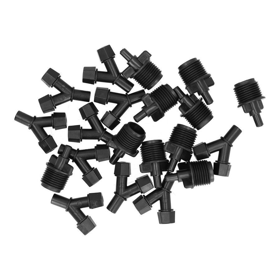 10Pcs G1/2 Garden Sprayer Nozzle Plastic Misting Double Nozzle for Lawn Agriculture
