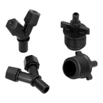 10Pcs G1/2 Garden Sprayer Nozzle Plastic Misting Double Nozzle for Lawn Agriculture