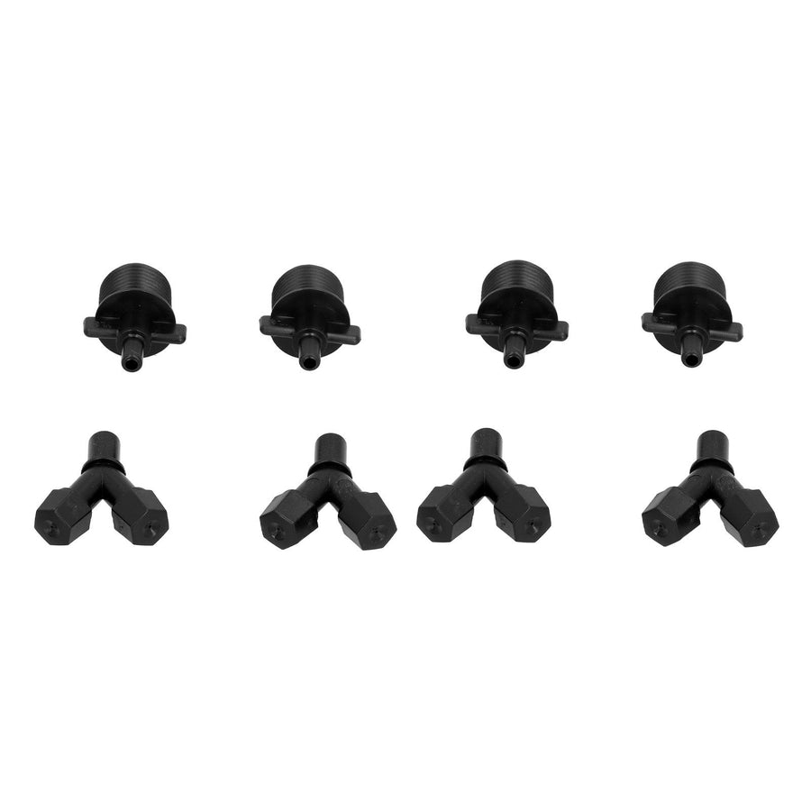 10Pcs G1/2 Garden Sprayer Nozzle Plastic Misting Double Nozzle for Lawn Agriculture