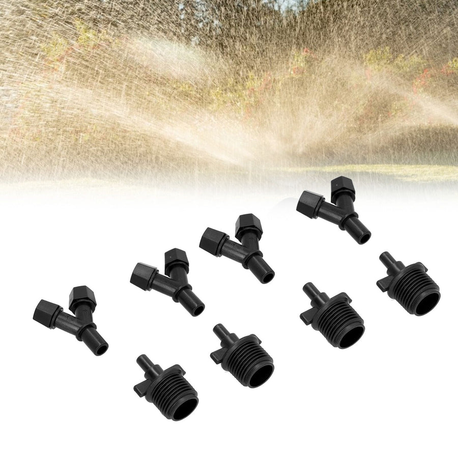 10Pcs G1/2 Garden Sprayer Nozzle Plastic Misting Double Nozzle for Lawn Agriculture