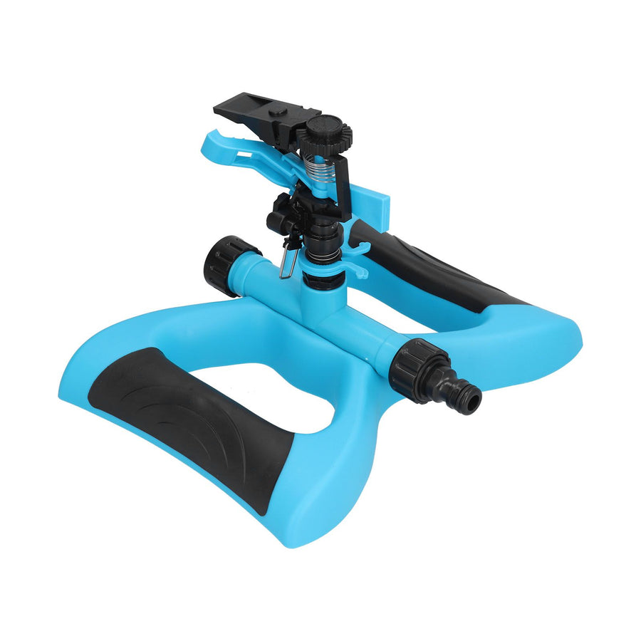 Plastic Sprinkler Rocker Nozzle 360° Rotating Automatic Irrigation Sprinkler for Garden LawnBlue