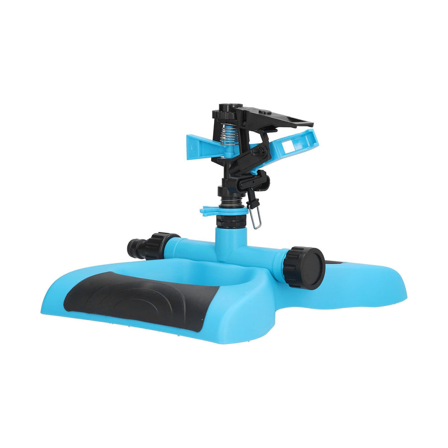 Plastic Sprinkler Rocker Nozzle 360° Rotating Automatic Irrigation Sprinkler for Garden LawnBlue