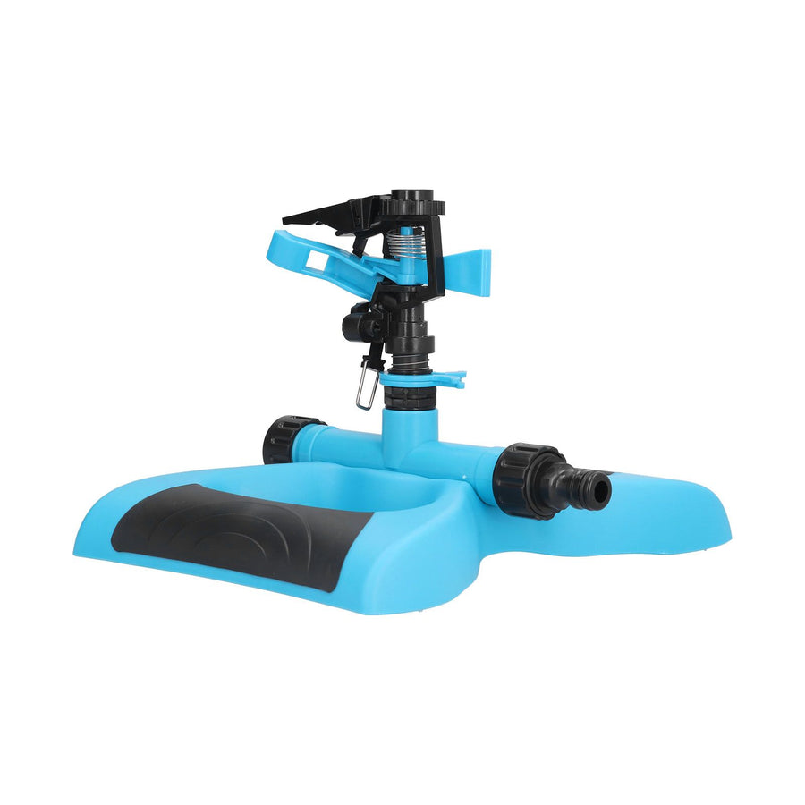 Plastic Sprinkler Rocker Nozzle 360° Rotating Automatic Irrigation Sprinkler for Garden LawnBlue