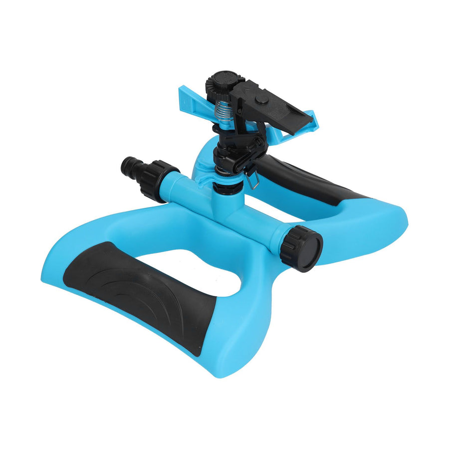 Plastic Sprinkler Rocker Nozzle 360° Rotating Automatic Irrigation Sprinkler for Garden LawnBlue
