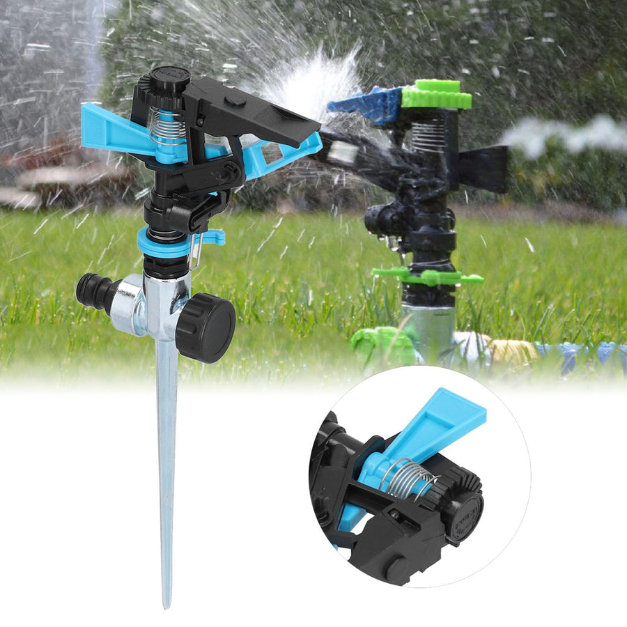 Automatic Sprinkler 360° Rotation Water Sprinkler Watering Irrigation Tool for Lawn GardenPlastic