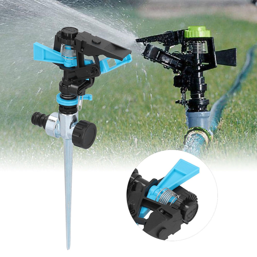 Automatic Sprinkler 360° Rotation Water Sprinkler Watering Irrigation Tool for Lawn GardenPlastic