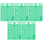 5Pcs Reusable Queen Bee Isolator Portable Queen Introducing Cage Beekeeping ToolsGreen