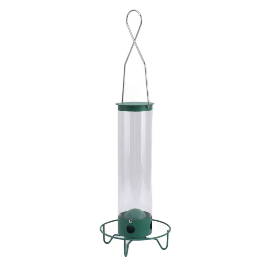 Squirrel Proof Wild Bird Feeder Large Capacity 4 Holes Portable Outdoor Hanging Bird Feeder Easy To Fill Weather Resistant