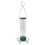 Squirrel Proof Wild Bird Feeder Large Capacity 4 Holes Portable Outdoor Hanging Bird Feeder Easy To Fill Weather Resistant