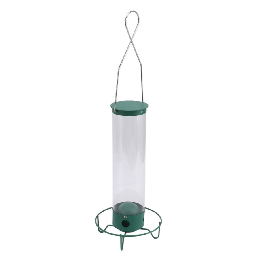 Squirrel Proof Wild Bird Feeder Large Capacity 4 Holes Portable Outdoor Hanging Bird Feeder Easy To Fill Weather Resistant