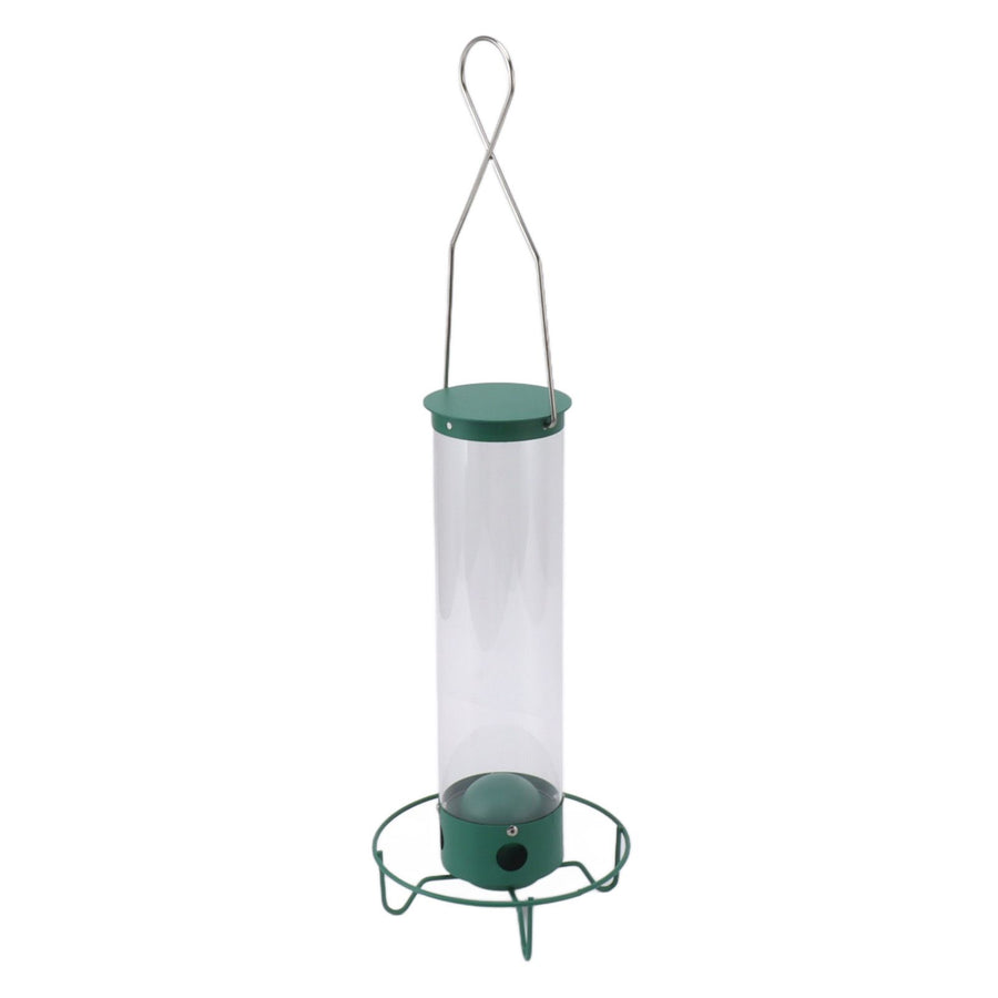 Squirrel Proof Wild Bird Feeder Large Capacity 4 Holes Portable Outdoor Hanging Bird Feeder Easy To Fill Weather Resistant