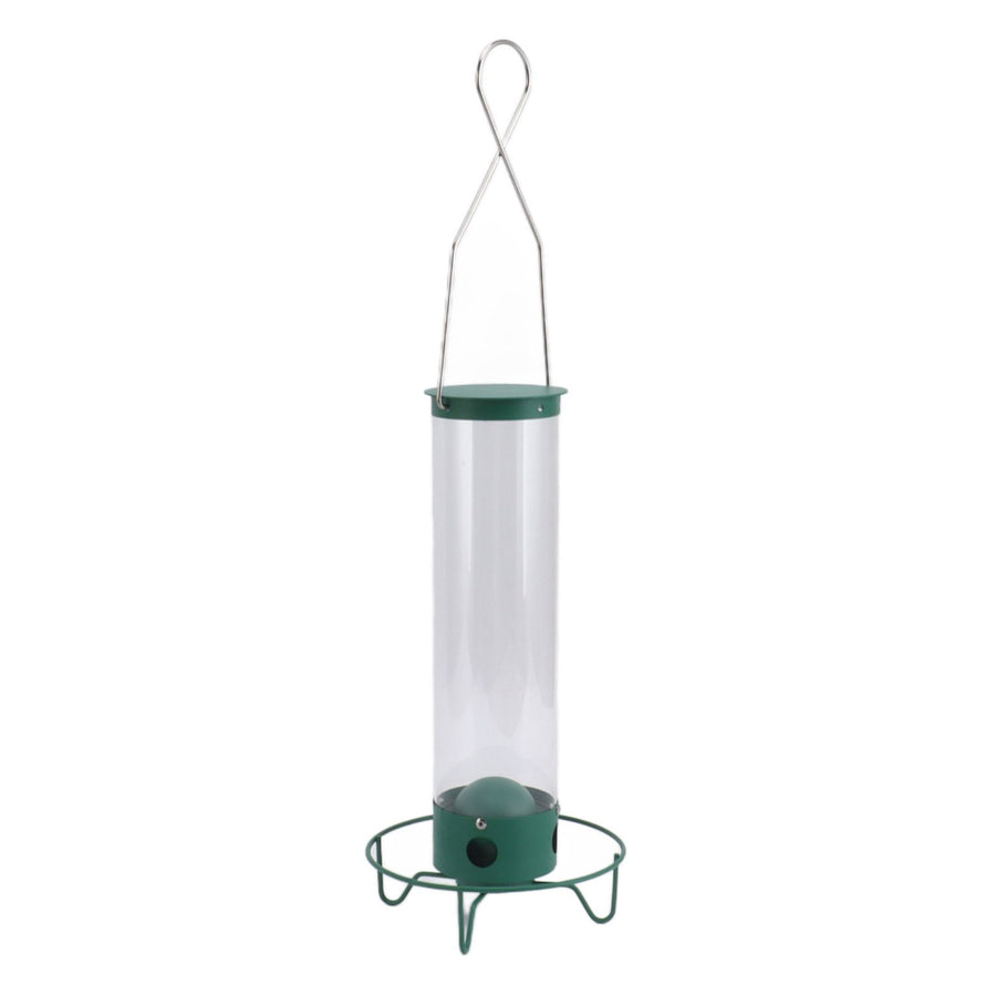 Squirrel Proof Wild Bird Feeder Large Capacity 4 Holes Portable Outdoor Hanging Bird Feeder Easy To Fill Weather Resistant