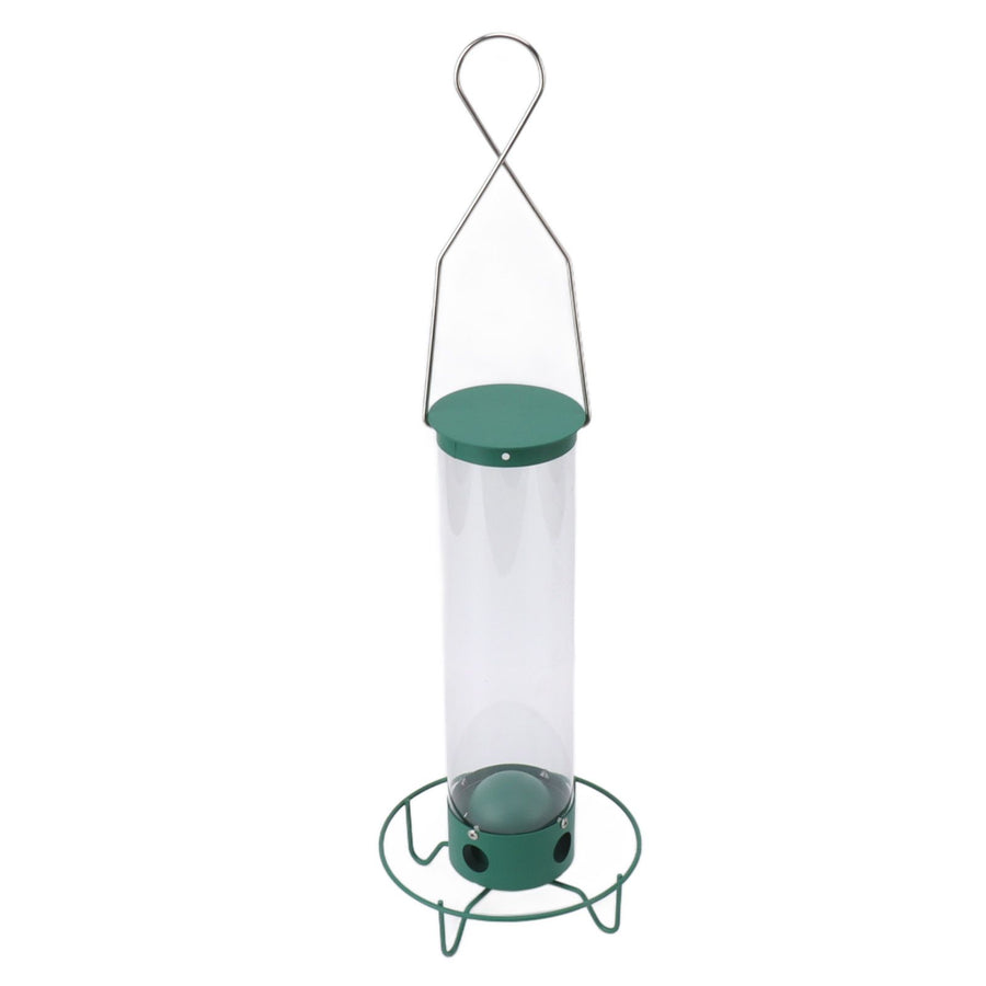 Squirrel Proof Wild Bird Feeder Large Capacity 4 Holes Portable Outdoor Hanging Bird Feeder Easy To Fill Weather Resistant
