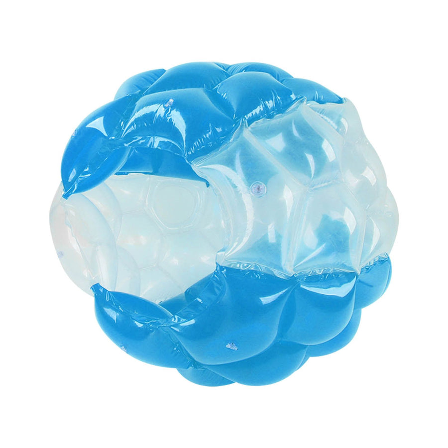 Inflatable Bumping Ball Foldable Portable Body Bubble Ball 90x75cm for Party Games Blue