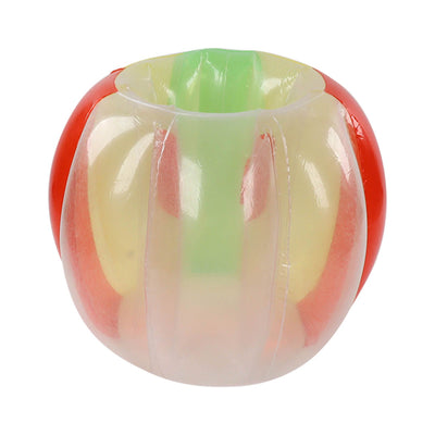 Inflatable Bumping Ball Foldable Portable Body Bubble Ball 90x75cm for Party Games Red Yellow Green