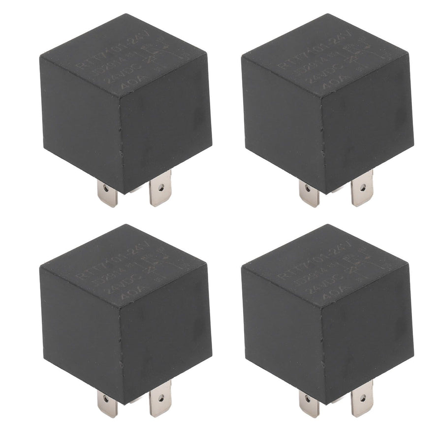 4Pcs 5 Pin 24V 24 Volt Relay JD2914 457 for Cars Trucks Vans Motorcycles Speedboats