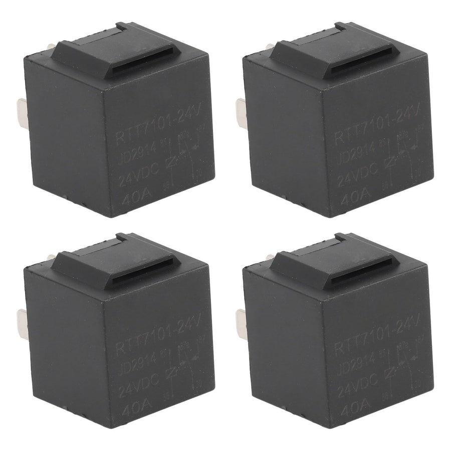 4Pcs 5 Pin 24V 24 Volt Relay JD2914 457 for Cars Trucks Vans Motorcycles Speedboats