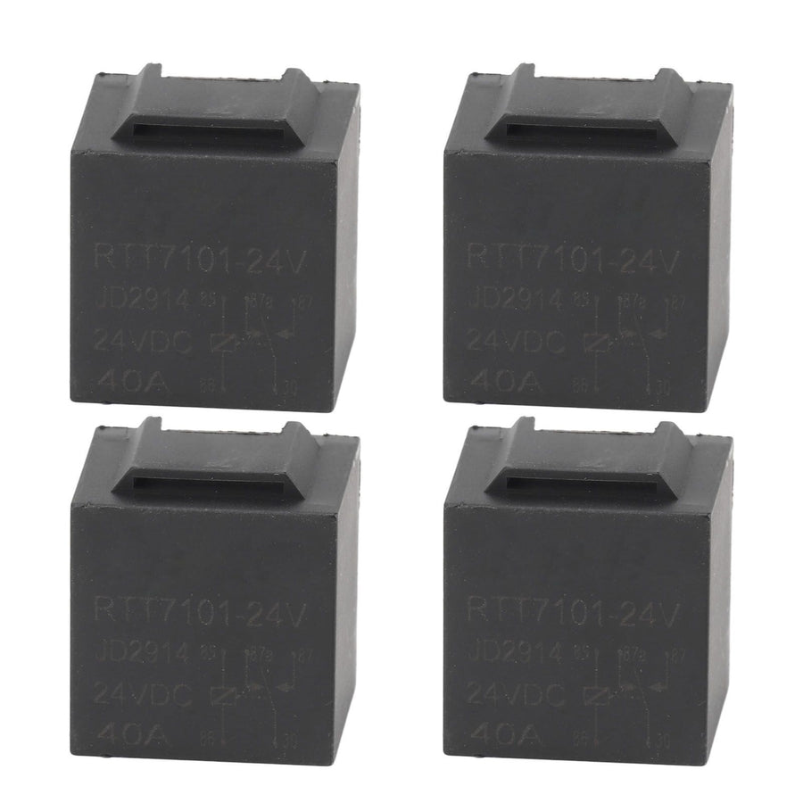 4Pcs 5 Pin 24V 24 Volt Relay JD2914 457 for Cars Trucks Vans Motorcycles Speedboats