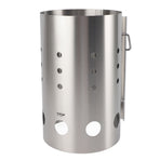 Chimney Starter Stainless Steel Portable Efficient Charcoal Starter Barrel for Barbecue Camping Picnic