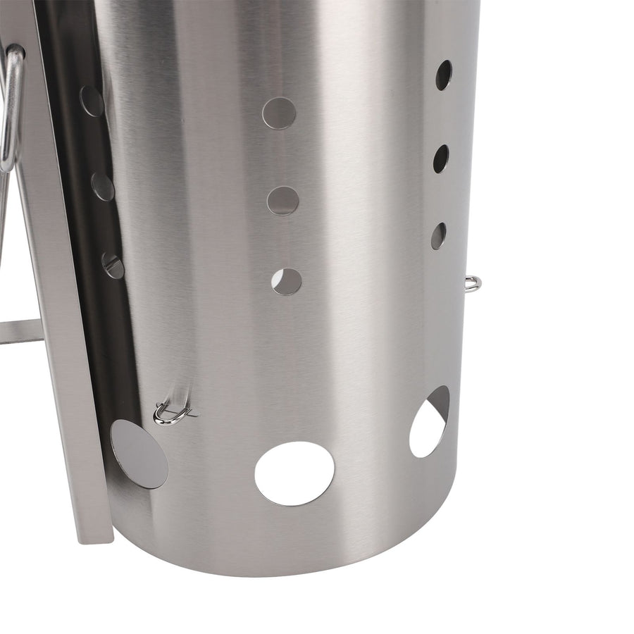 Chimney Starter Stainless Steel Portable Efficient Charcoal Starter Barrel for Barbecue Camping Picnic