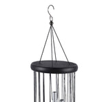 35 Inch Wind Chimes 18 Aluminum Tubes Wind Chimes Decoration 360 Degree Rotating Hanging Wind Chimes for Indoors Outdoors Silver