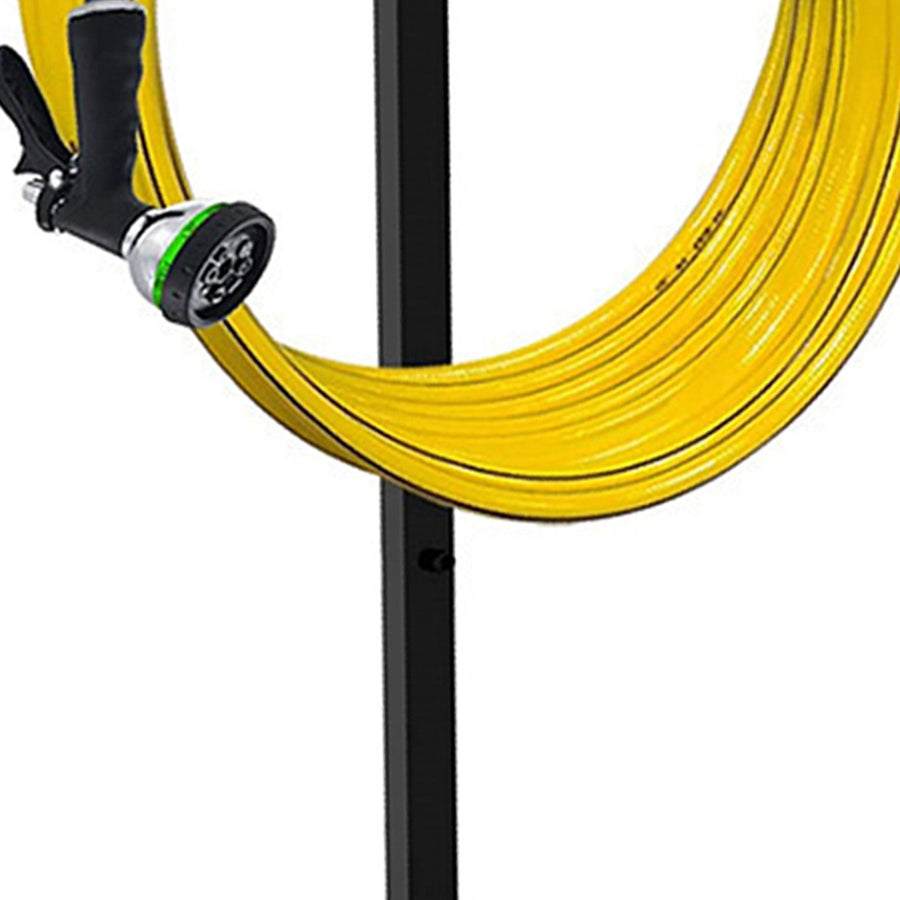 Garden Hose Holder Detachable Metal Pipe Bracket Vertical Garden Hose Storage Rack