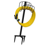 Garden Hose Holder Detachable Metal Pipe Bracket Vertical Garden Hose Storage Rack