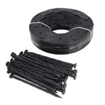L Shaped Grass Stone Isolation Belt Landscape Edging for Garden 5cm*5cm*10m Black