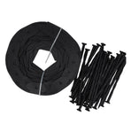 L Shaped Grass Stone Isolation Belt Landscape Edging for Garden 5cm*5cm*10m Black