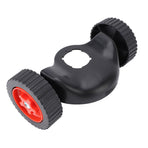 Grass Trimmer Wheels Detachable Plastic Labor Saving Hand Push Mower Wheels for Auxiliary Tool L 33.5cm