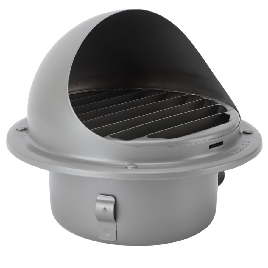 Stainless Steel Air Vent Versatile Weatherproof Round Louvered Exhaust Vent Grill Hood Ventilation Cover for Home Bathroom