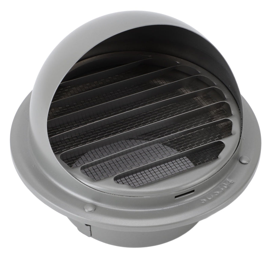 Stainless Steel Air Vent Versatile Weatherproof Round Louvered Exhaust Vent Grill Hood Ventilation Cover for Home Bathroom
