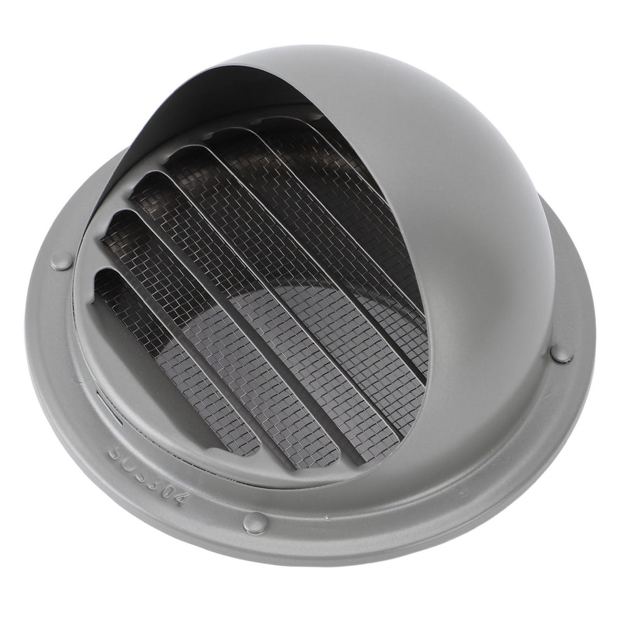 Stainless Steel Air Vent Versatile Weatherproof Round Louvered Exhaust Vent Grill Hood Ventilation Cover for Home Bathroom
