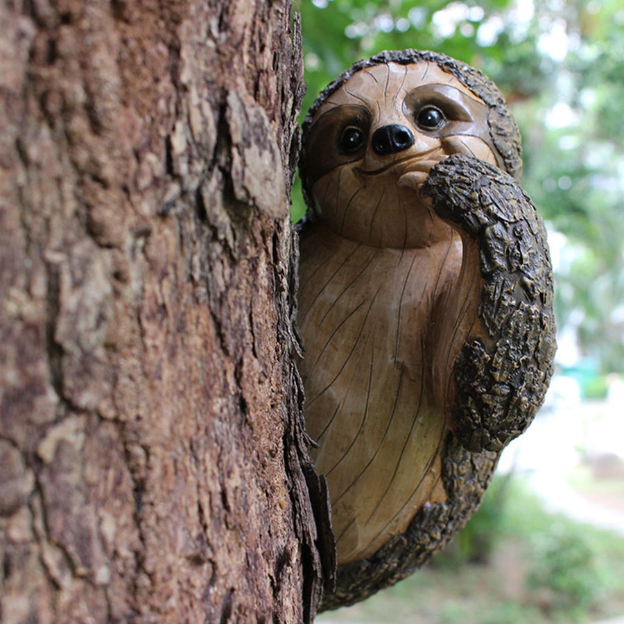 Sloth Statue Sloth Hanging Outdoor Tree Decoration Meticulous Handmade Sloth Animal Sculpture Garden Ornament